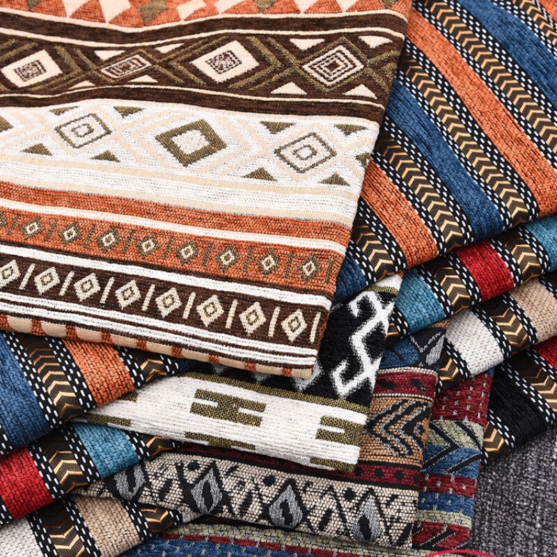 Artisan Boho Chenille Sectional Sofa Throw & Protector