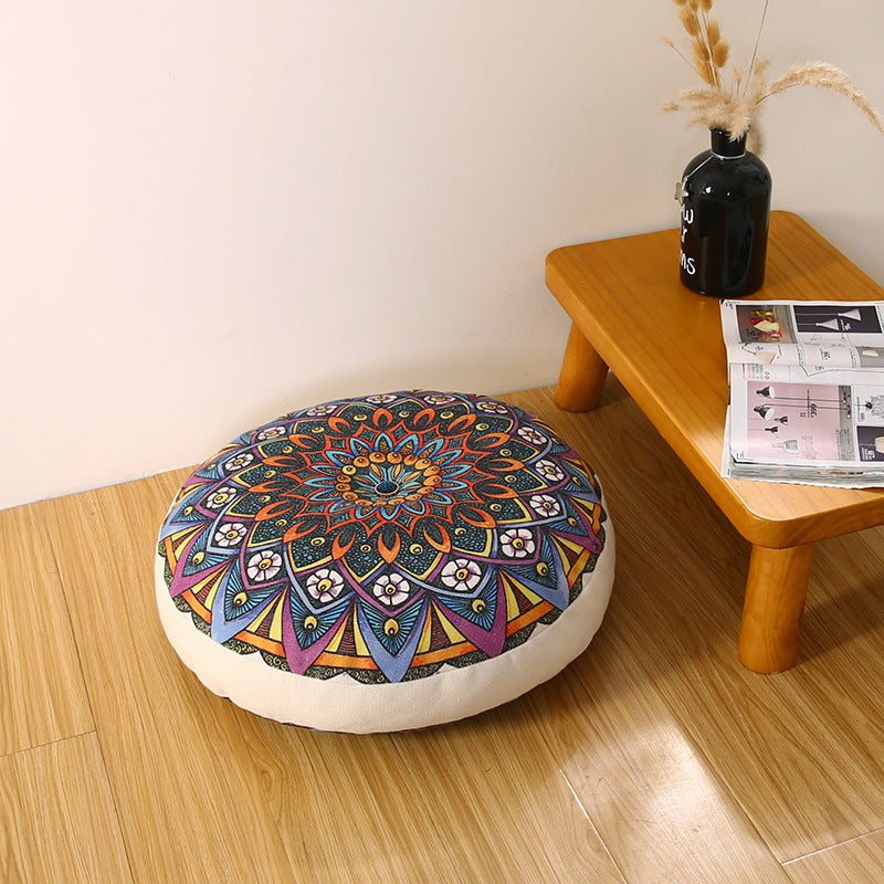 Bohemian Round Floor Cushion Meditation Mat