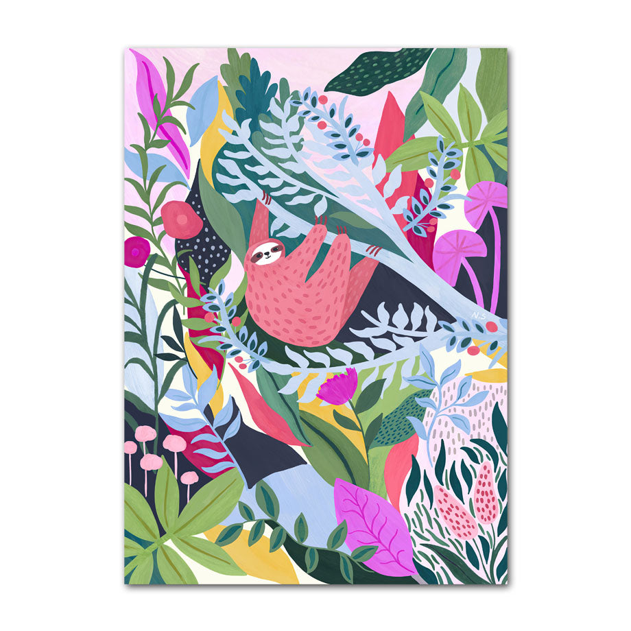 Tropical Jungle Animal Canvas Wall Art – Safari Nursery & Kids Room Decor Collection
