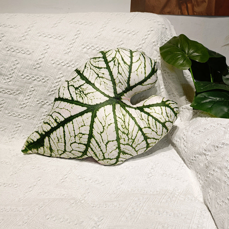 Tropical Leaf Shaped Cushion