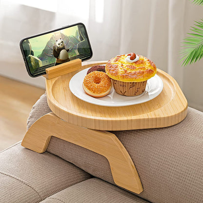 Bamboo Foldable Sofa Arm Table