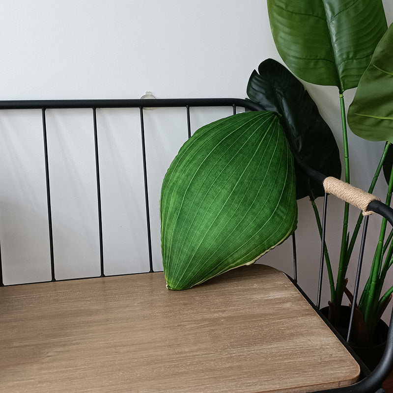 Tropical Leaf Shaped Cushion