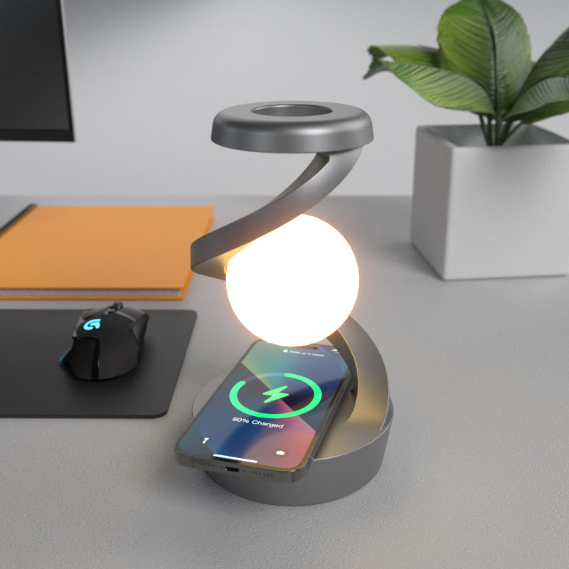 The Levitating Ball Lamp with Wireless Charger