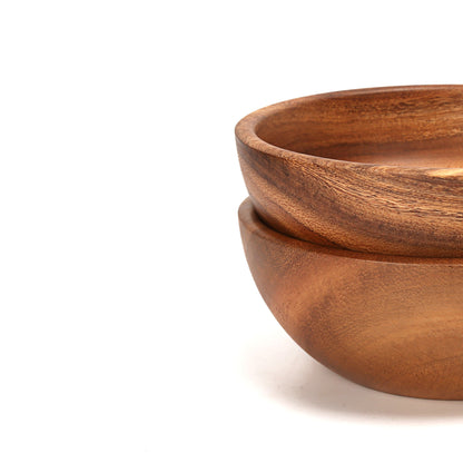 Handcrafted Acacia Wood Serving Bowl – Eco-Friendly Salad & Fruit Bowl