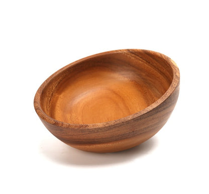 Handcrafted Acacia Wood Serving Bowl – Eco-Friendly Salad & Fruit Bowl