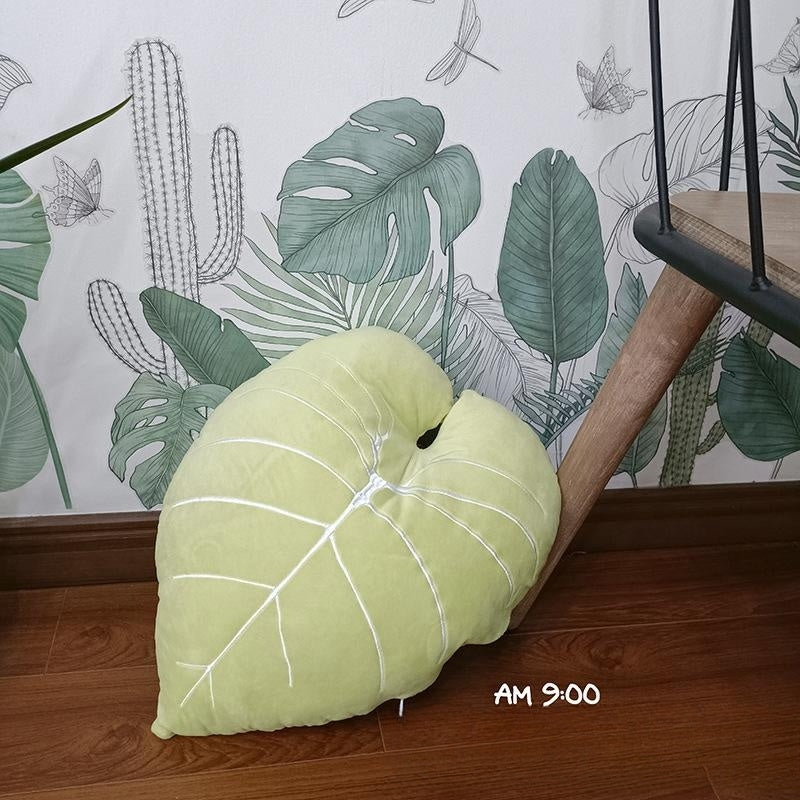 Tropical Leaf Shaped Cushion