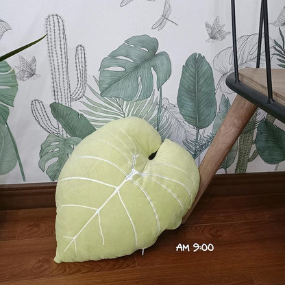 Tropical Leaf Shaped Cushion