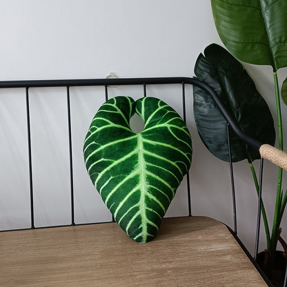 Tropical Leaf Shaped Cushion
