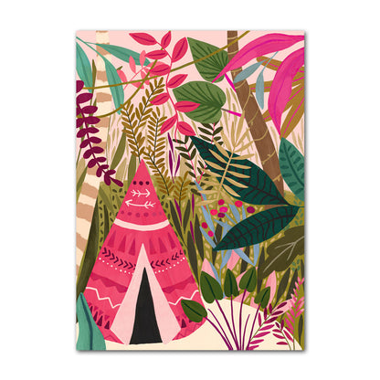 Tropical Jungle Animal Canvas Wall Art – Safari Nursery & Kids Room Decor Collection