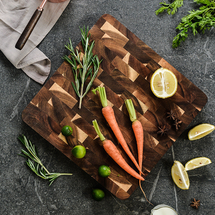 Acacia Wood Butcher Block Cutting Board – Premium Chopping & Serving Board