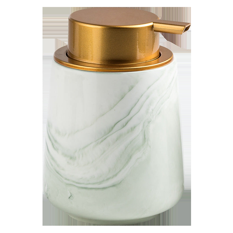 Marble Ceramic Foaming Soap Dispenser – Refillable Bathroom & Kitchen Pump