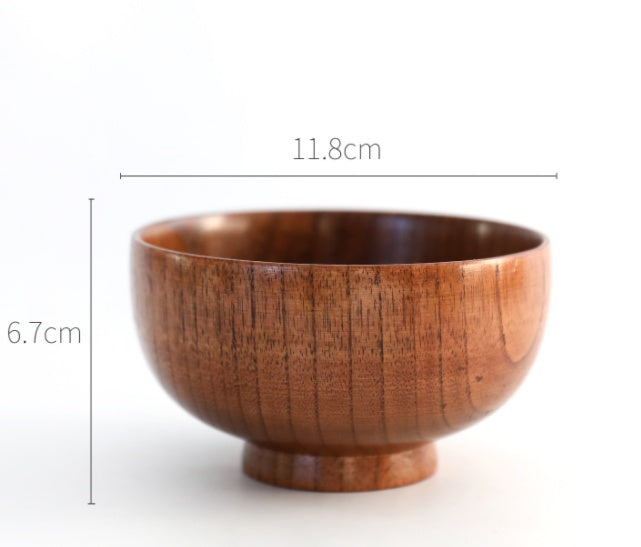 Acacia Wood Serving Bowl – Minimalist Round Kitchen & Table Bowl