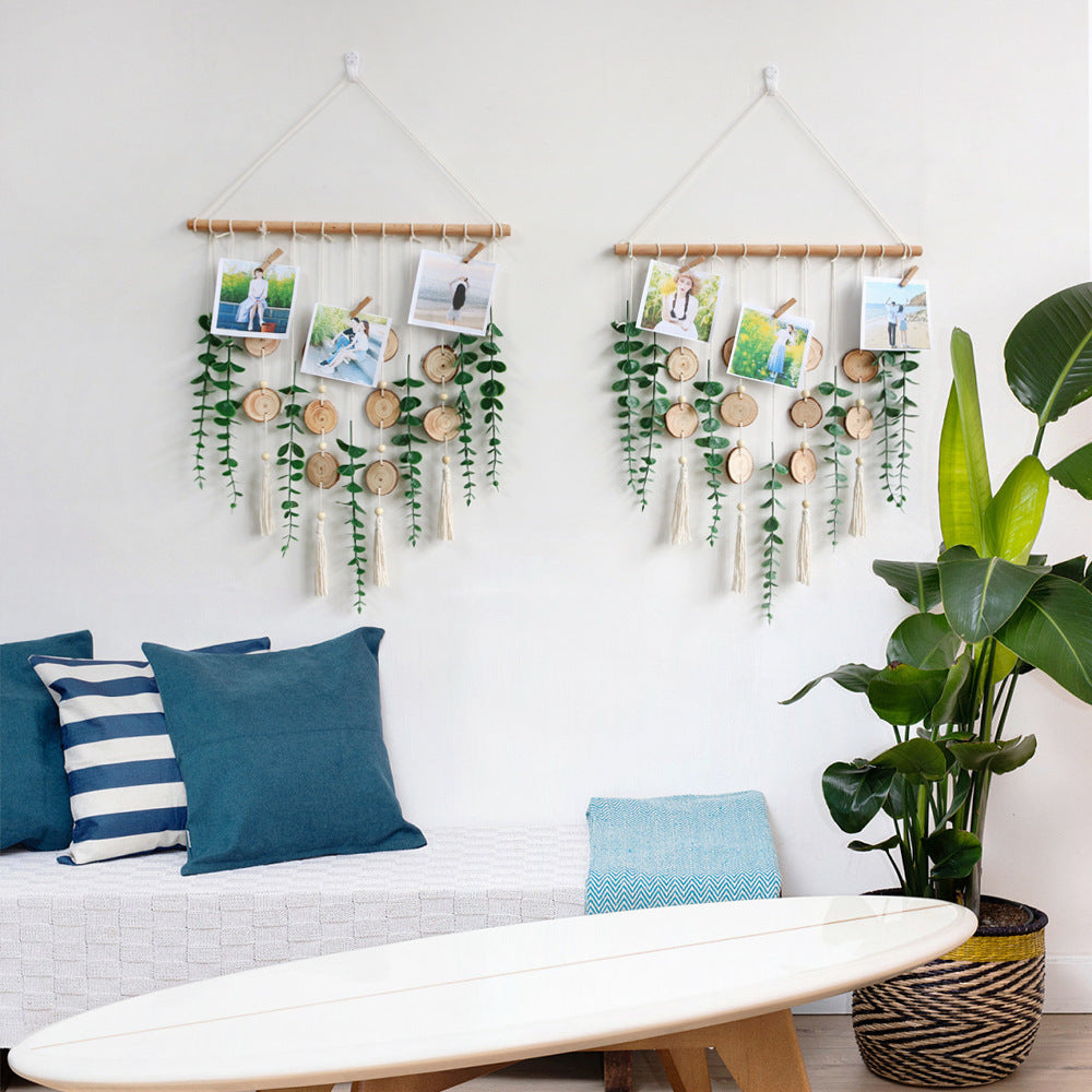 Artificial Eucalyptus Macramé Wall Hanging