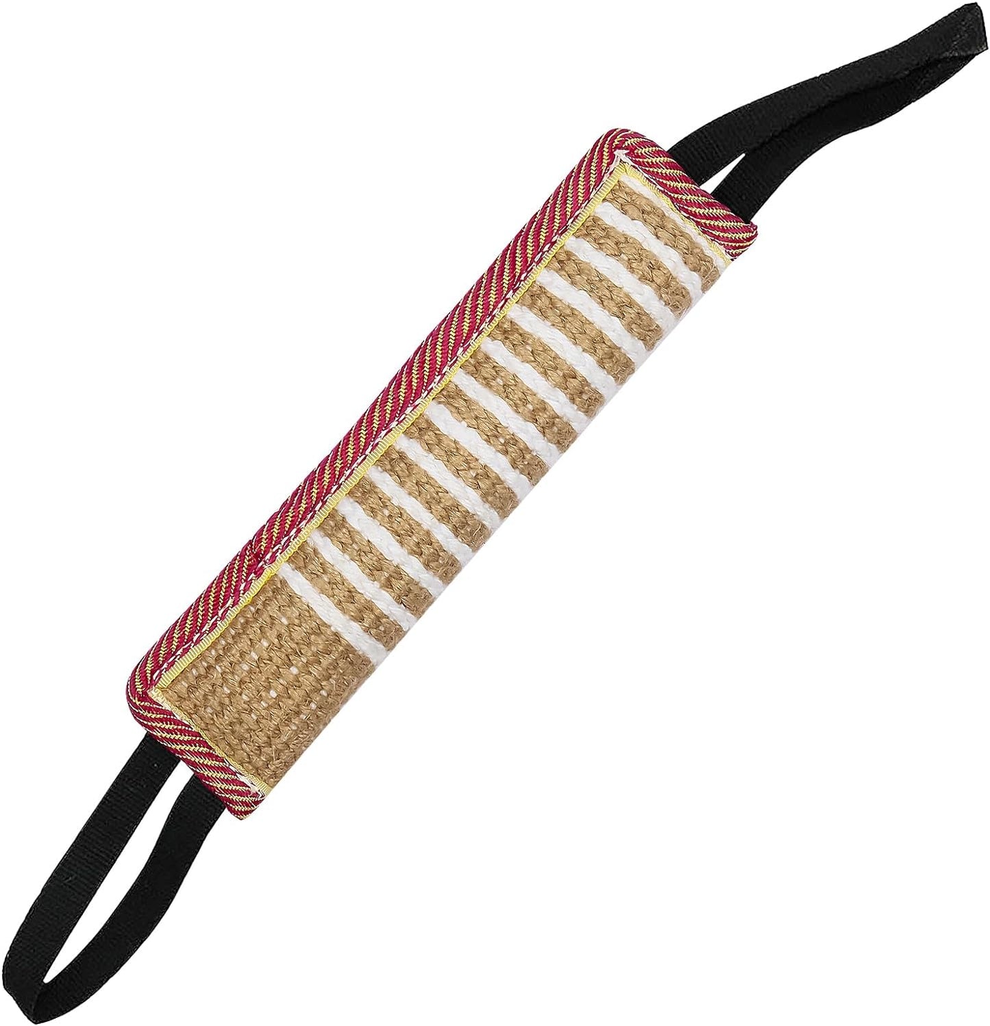 Durable Jute Dog Training Tug Toy with Dual Handles