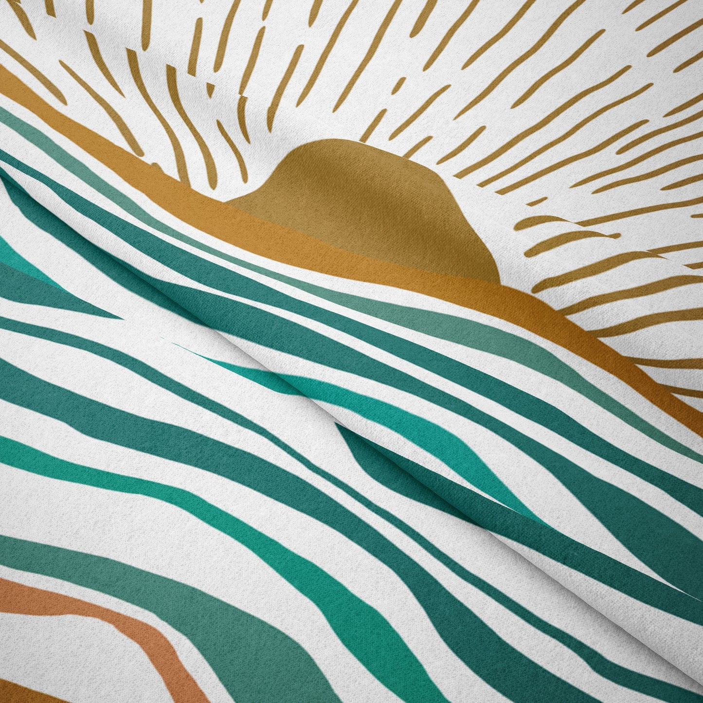 Boho Sun Wave Wall Tapestry – Minimalist Aesthetic Room Decor