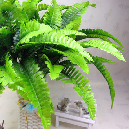 Lush Botanical Artificial Fern Bush – Realistic Tabletop Greenery Decor
