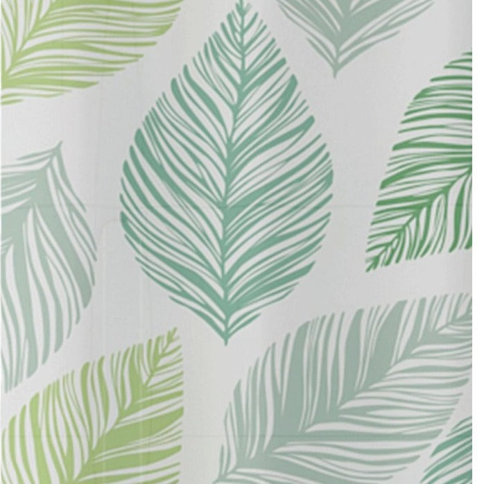 Tropical Banana Leaf Waterproof Shower Curtain