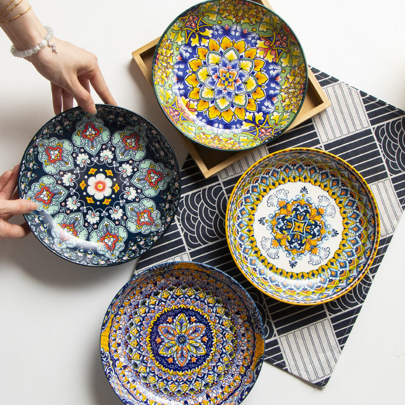 Bohemian Mandala Ceramic Bowl