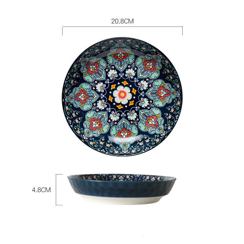 Bohemian Mandala Ceramic Bowl