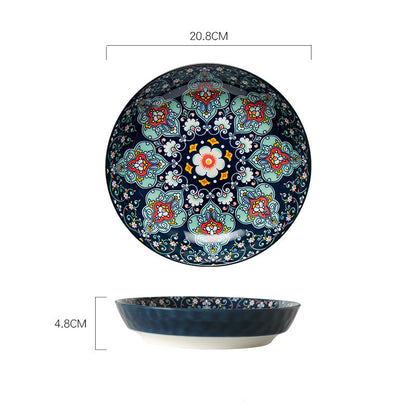 Bohemian Mandala Ceramic Bowl