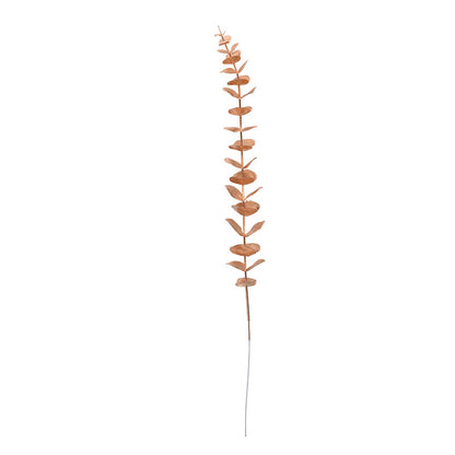 5pcs Metallic Gold Faux Eucalyptus Stems – Luxury Decorative Botanical Picks