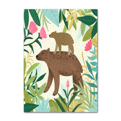 Tropical Jungle Animal Canvas Wall Art – Safari Nursery & Kids Room Decor Collection