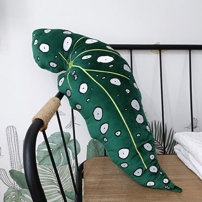 Tropical Leaf Shaped Cushion