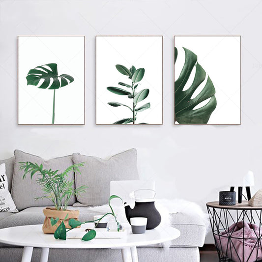 Tropical Leaf Canvas Wall Art Print