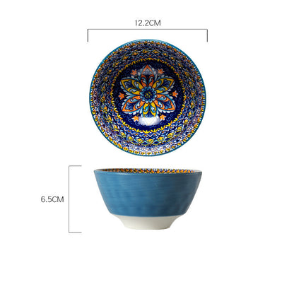 Bohemian Mandala Ceramic Bowl
