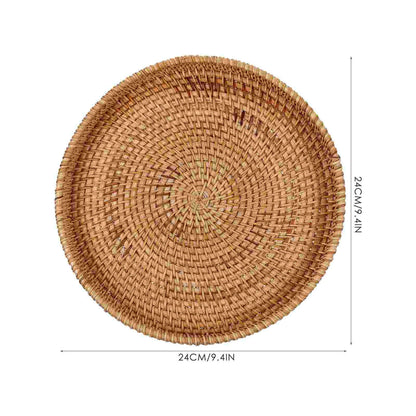 Natural Rattan Charger Plate - Scallop