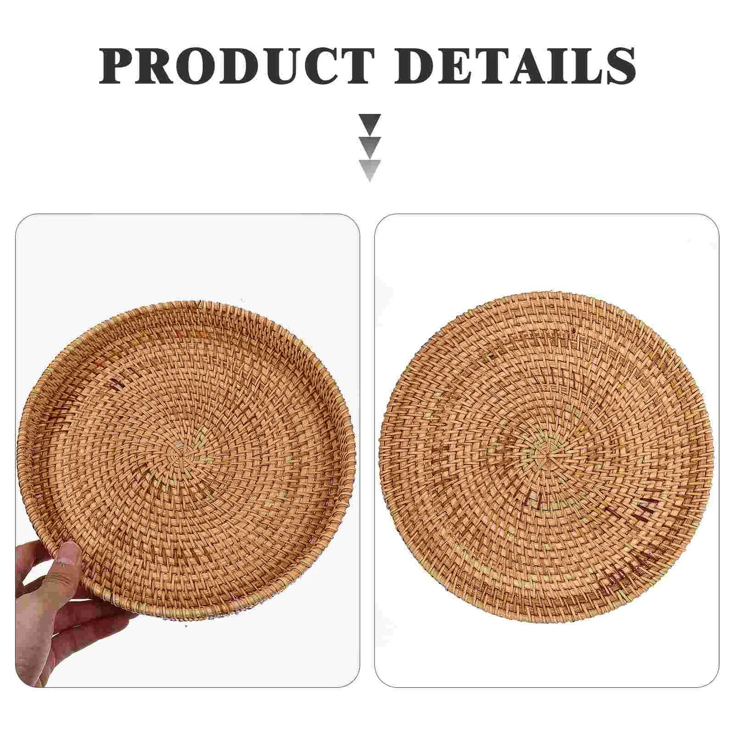 Natural Rattan Charger Plate - Scallop