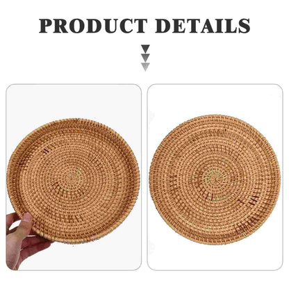 Natural Rattan Charger Plate - Scallop