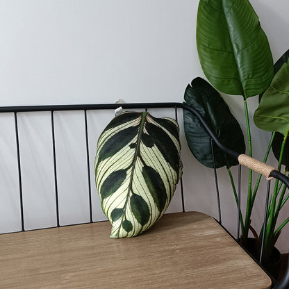 Tropical Leaf Shaped Cushion