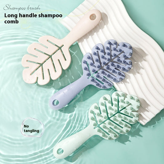 Tropical Leaf Scalp Massage Brush