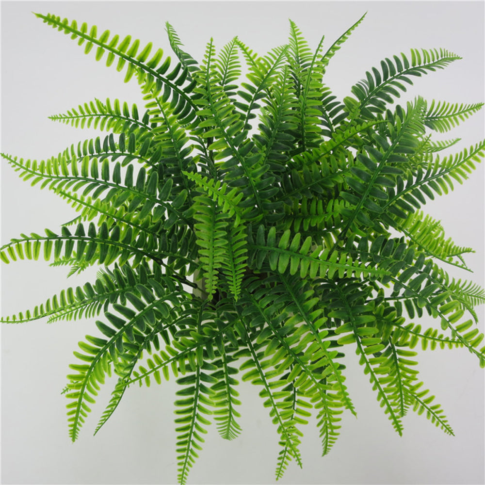Lush Botanical Artificial Fern Bush – Realistic Tabletop Greenery Decor