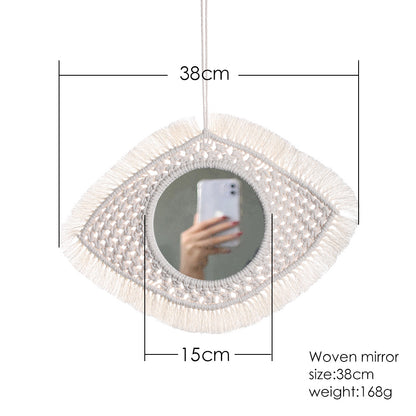 Boho Macramé Cotton Wall Hanging – Handwoven Decorative Tapestry