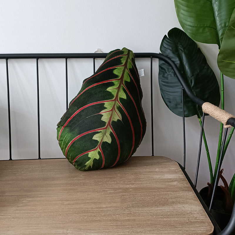 Tropical Leaf Shaped Cushion