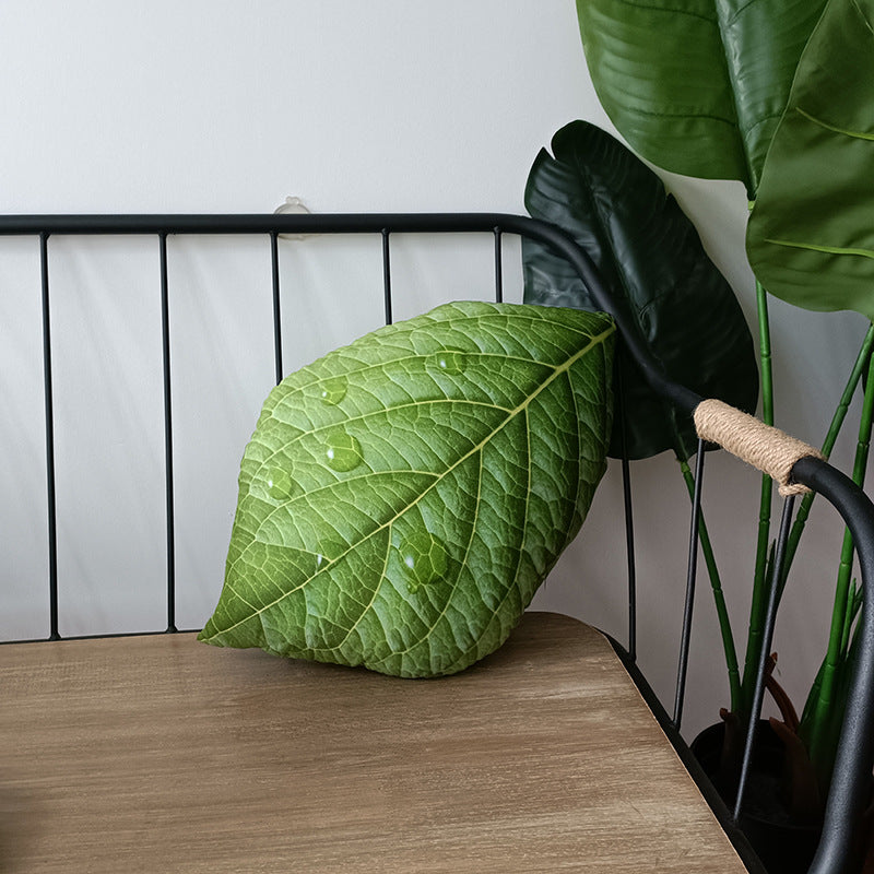 Tropical Leaf Shaped Cushion