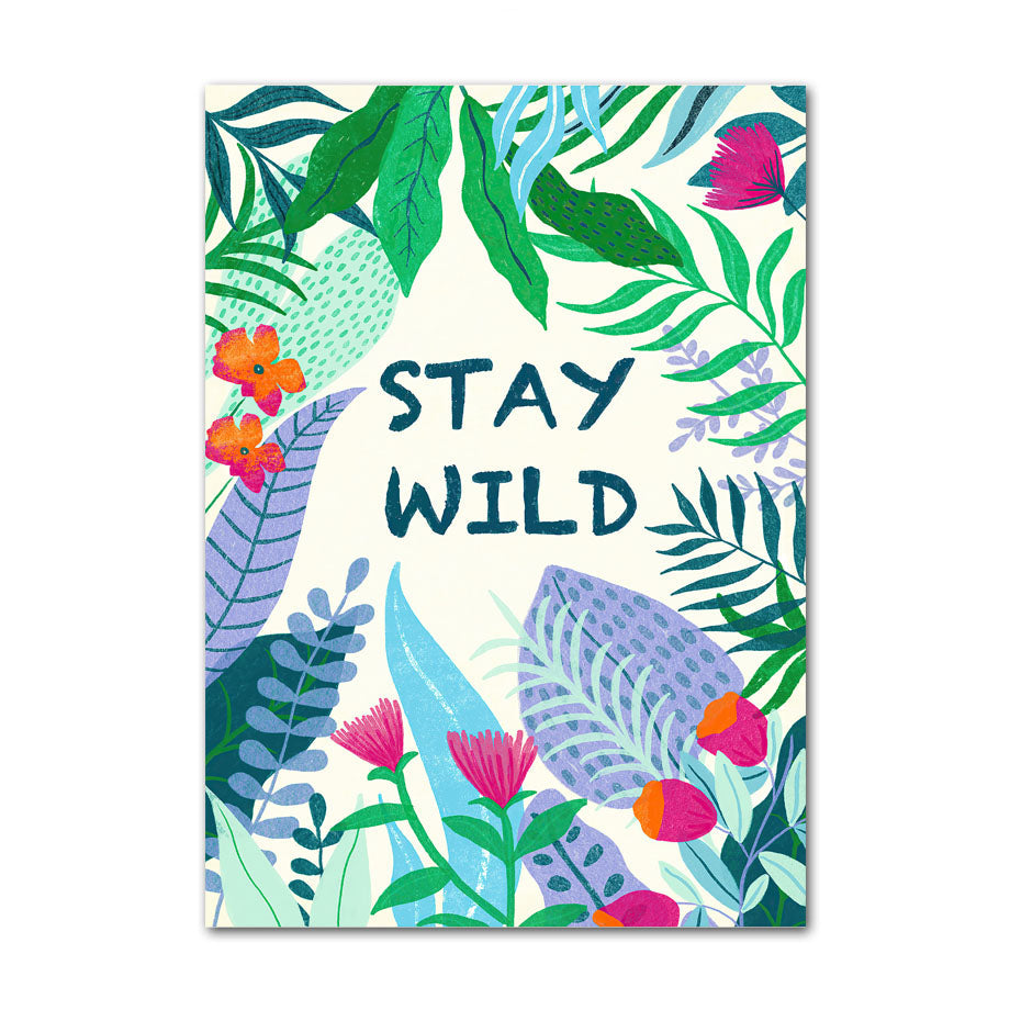 Tropical Jungle Animal Canvas Wall Art – Safari Nursery & Kids Room Decor Collection