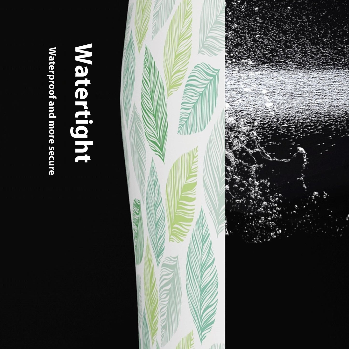 Tropical Banana Leaf Waterproof Shower Curtain