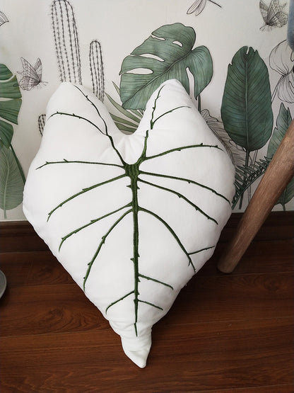 Tropical Leaf Shaped Cushion