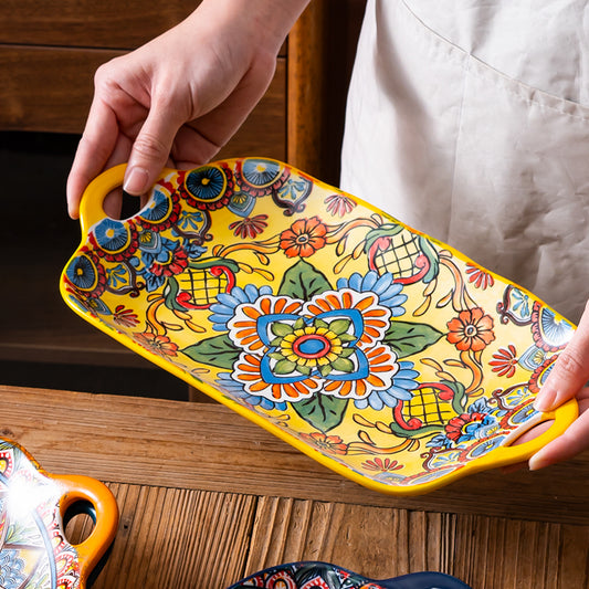 Bohemian Mandala Porcelain Serving Platter