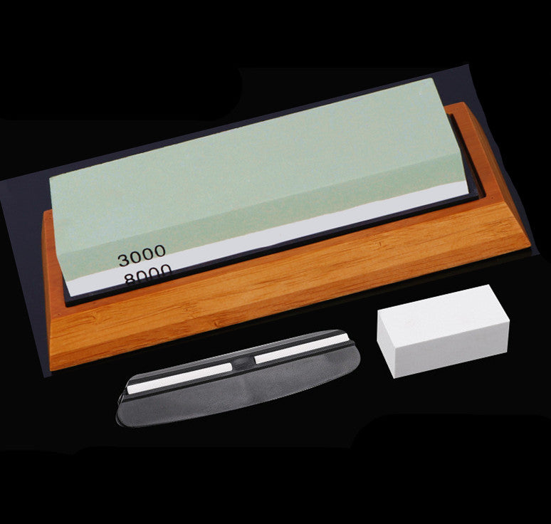 Professional Dual-Grit Whetstone Knife Sharpening Kit (3000/8000 Water Stone System)