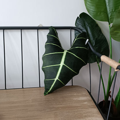 Tropical Leaf Shaped Cushion