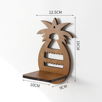 Wall-Mounted Wood Display Shelf