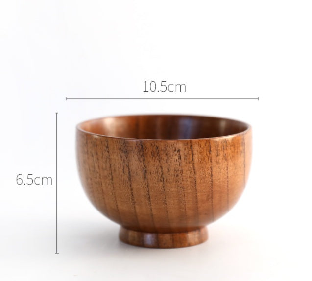 Acacia Wood Serving Bowl – Minimalist Round Kitchen & Table Bowl