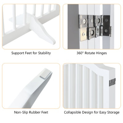 Freestanding Wooden Pet Gate