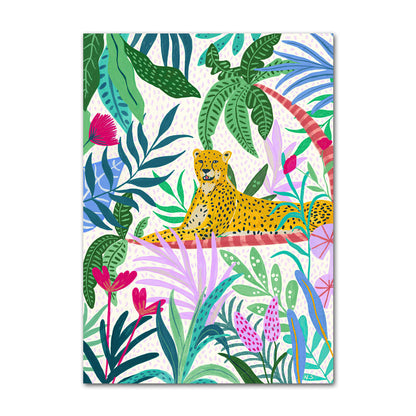 Tropical Jungle Animal Canvas Wall Art – Safari Nursery & Kids Room Decor Collection