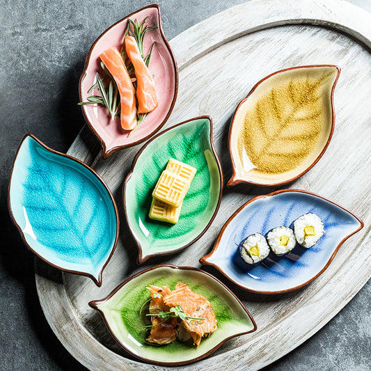 Zen Botanica Porcelain Leaf Serving Plate