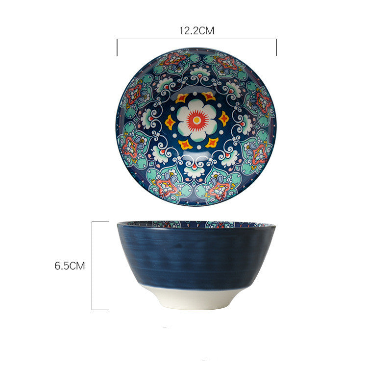 Bohemian Mandala Ceramic Bowl